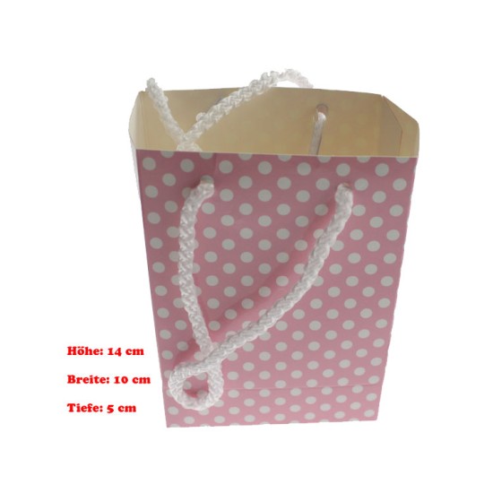 Rosa Geschenktüte 10 stück - AKK6 - Mytortenland